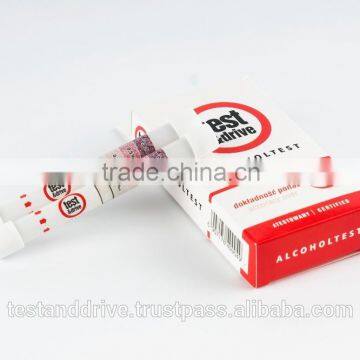 Legal breathalyser, approved eu wide, alcohol test, disposable tester