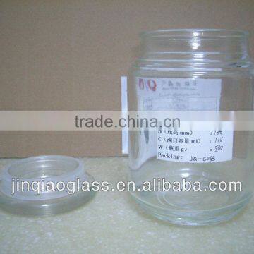 Air tight glass jar with lid