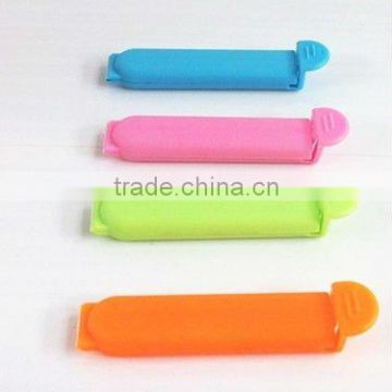 4 colors food plastic bag clips can print logo (accept OEM)