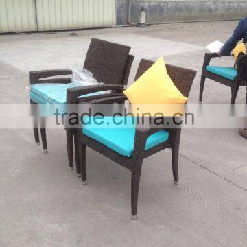 ZT-1082C Aluminum rattan/wicker outdoor rattan chair for cafes