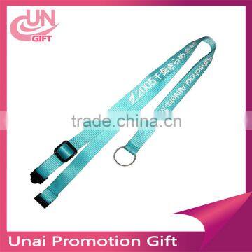 2016 made in china cheap silkscreen printed lanyard bright-coloured lanyard