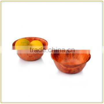 Little Small Hand Woven Wooden Craft, Lemo Wooden Fruit Bowl with 10 cm