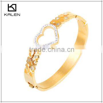 2016 new products gold bracelet 18k heart imitation jewellery in dubai