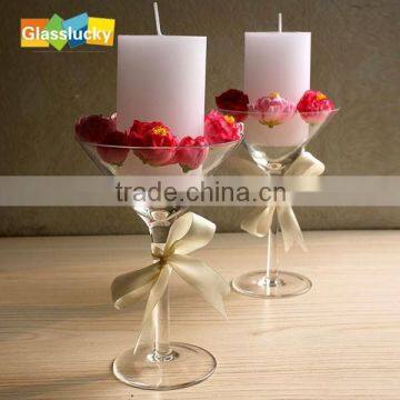 wholesale decorative matini glass vase for flower arrangements for wedding