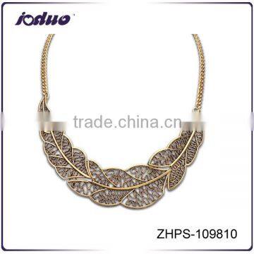 Fashion Jewelry Wholesale Simple Hollow Leaves Necklace