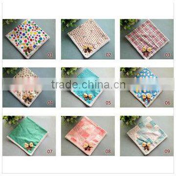 Various colors trendy baby cotton bibs new arrival