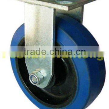 heavy duty shock absorbing rotating elastic wheel noise resisting wheels