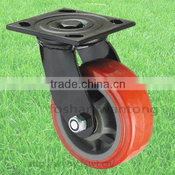 Heavy Duty Plastic Core PU 100mm Swivel Industrial Caster Wheel