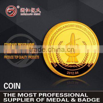 Manufactory production gold metal souvenir coin/fake gold coins