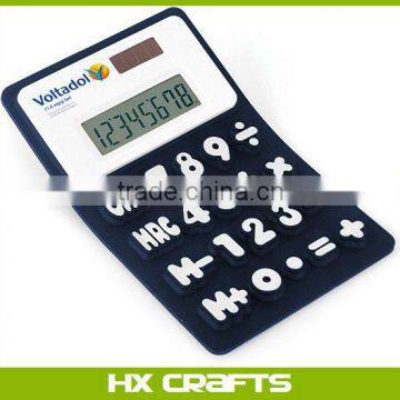 Latest fashion hot sell pocket silicone calculator