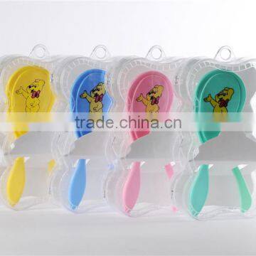 2015 New Products Soft Plastic Comb Children Comb & Brush Set