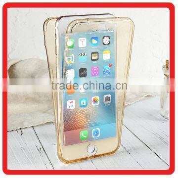 2016 Clear Full Coverage TPU Case for iphone7 Transparent 360 Degree Protective Phone Cover for iPhone 7 plus Phone Accessories