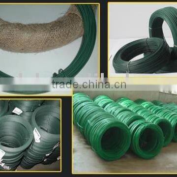 pvc coated iron wire 2.4mm ;coated wire