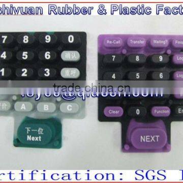 custom transparent silicone voting machine keypads distance controlled robot Conductive carbon particlesn keypads