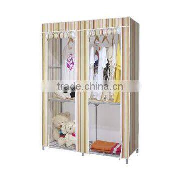 2014 new fashion non-woven fabric bedroom wardrobe