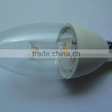CE RoHS UL Listed 3W 5W Dimmable COB E27 E26 E14 E12 Led Candle Lamp