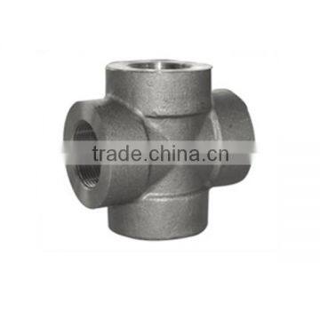 Stainless steel equal socket welding cross