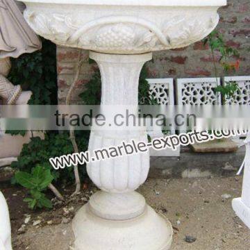 Marble Inlay Flower Pot