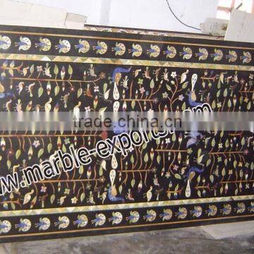 Marble Table Inlay Top, Decorative Dining Tables, Marble Dining Table top