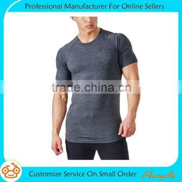 Hot sale wholesale plain fitness custom t shirt for men