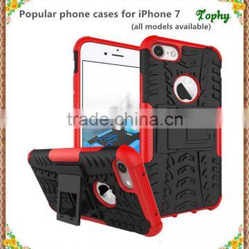 Cell Phone Case Protective Back Cover Durable Shockproof Rubber Armor Kickstand Hard Stand For Iphone 6 7 7 Plus photo-2