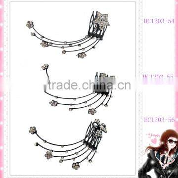 High quality hair comb,hair accessories metal combs,hair comb for girls