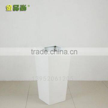 Matt Grey Inclined Beautiful Glass Fiber Planters photo-6