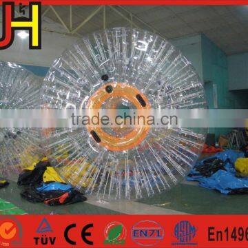 3.3m or customized body zorb, inflatable grass body zorb ball for sale