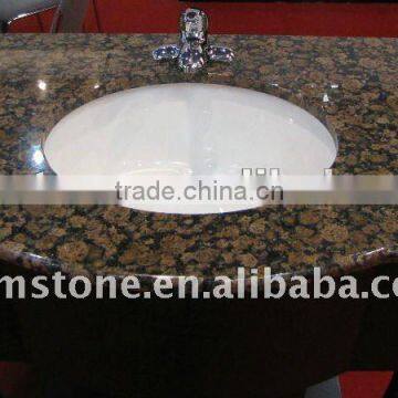 Baltic Brown bathroom granite vanity and counter tops