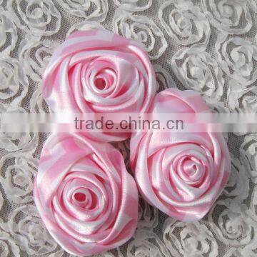 Direct Manufacturer Cheap Item to Sell Ribbon Satin Rose Flower Artificial Design for Holiday/party/tutu Dress Supplies photo-5