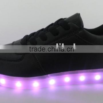 2016 New Shinning PU Light Up Children Casual LED Sneaker Sports Running Shoes photo-5