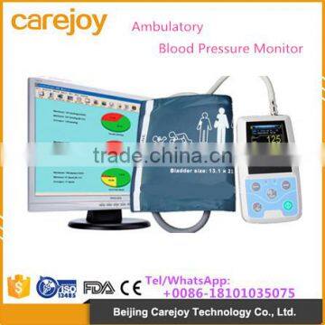 24 hours Ambulatory Blood Pressure Monitor ABPM holter BP monitor with PC software by CE ISO certified
