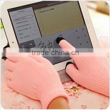 Popular Warm Winter Thick Gloves Wool Knitted Women Touching Screen Glove Full Finger Mittens Mitaine Luvas