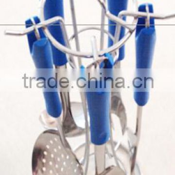 Stainless Steel Kitchen tools/ kitchen utensil/ stainless stell kitchen utensil with rack