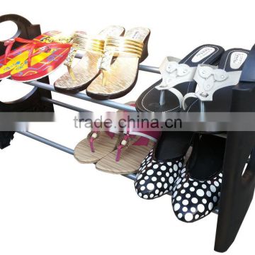 Kawachi Convertible Lightweight 2 Tier Shoe Rack Organiser