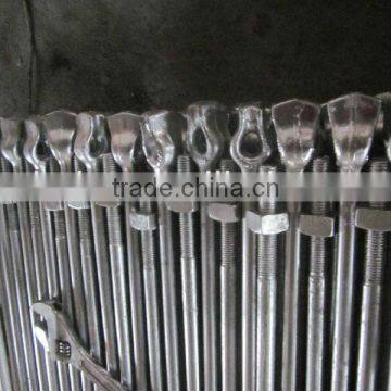 Galvanized screw ground anchor