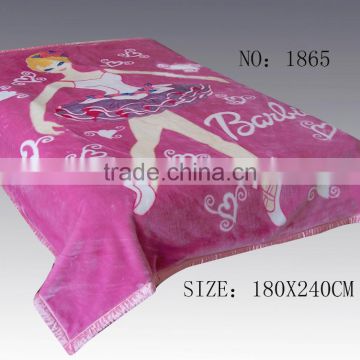 Raschel blanket heavy 100% polyester blanket beddings