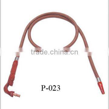 Brown smokong pipe leather hose hookah sheesha hose