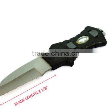 420 Stainless Steel Serrated Point BC Yellow Diving Knifes Survival Knife photo-2