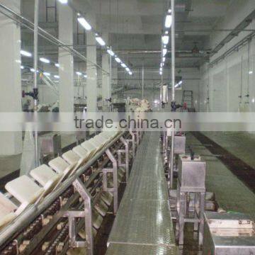 Complete Pig Slaughterhouse Equipment Peeling Conveyor For Hog Abattoir Plant
