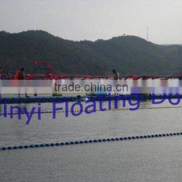 plastic pontoon floating swimming pool