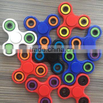 Colorful Fidget Toy Finger Spinner With Ceramic 608 Bearings Red Blue