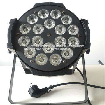 Factory Sales Indoor Lighting LED PAR RGBWA 5in1 LEDs 18PCS*15W DJ Light