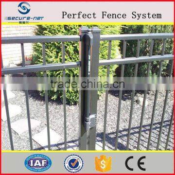 Powder Coated Galvanized Tubular Flat Top Steel Fence photo-4