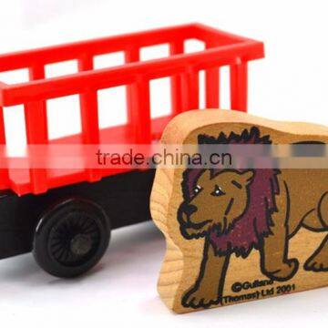 Farm Animal Toys Wooden Trains for Kids photo-5