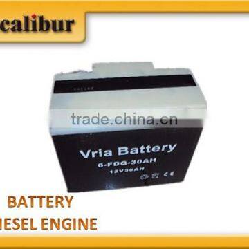 Diesel Single Cylinder Engine Spare Parts- Battery 17AH 22AH 25AH 30AH 36AH For Sale Model S170 S178 S186
