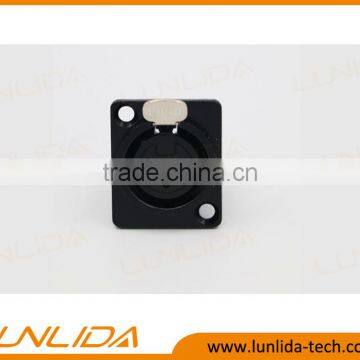 Female XLR Connector with 5 Gold Pins for Enail-Black