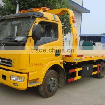 4x2 dongfeng small flatbed tow truck manufacturers