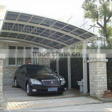 Prefeb House Aluminum Metal Carport Car Parking Cover With Arched Roof photo-3