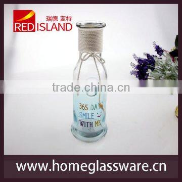 20oz fashion storage decoration glass bottle with string